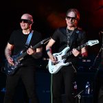 POMPANO BEACH FL - MARCH 23: Joe Satriani and Steve Vai perform during The Satch/Vai Tour at The Pompano Beach Amphitheater on March 23, 2024 in Pompano Beach, Florida. Photo by Larry Marano © 2024